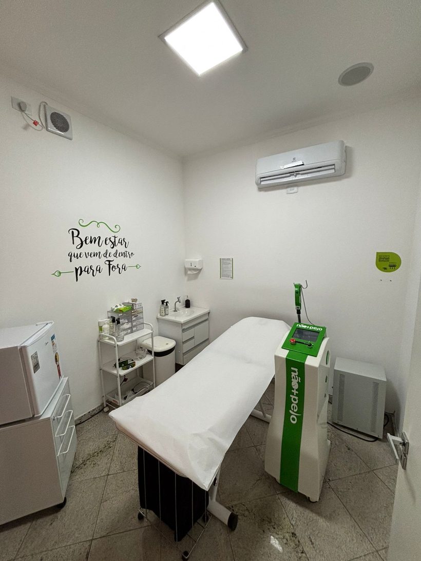Sala de aplicação de depilação a laser em São João da Boa Vista
